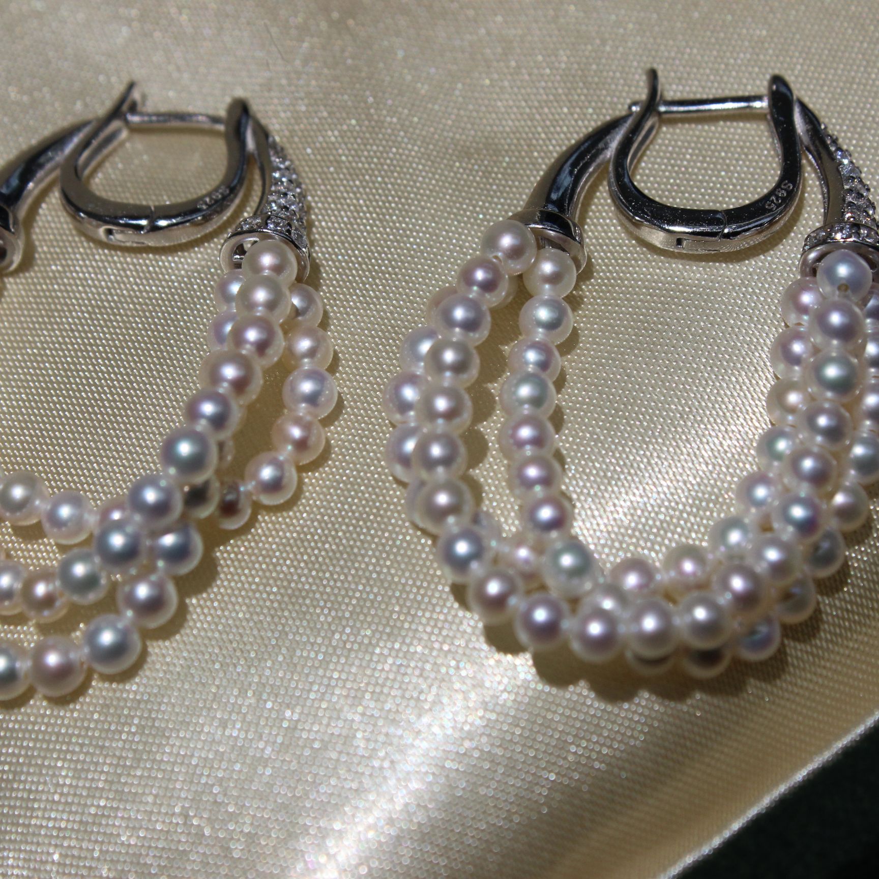 S182炫彩淡水珍珠设计款baby珠耳饰3-4