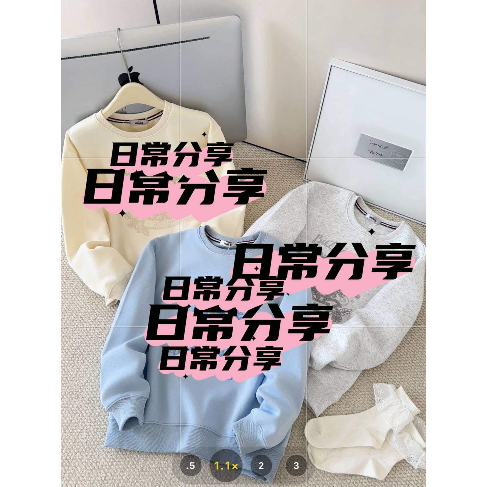 DSM -【与秋宴词】复古傲娇小熊刺绣百搭加绒长袖卫衣88006-2-XX