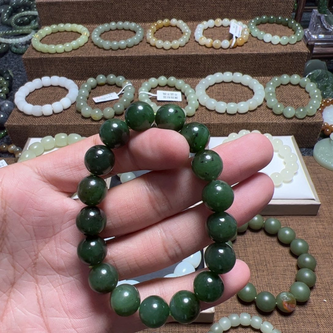 手链未镶嵌和田玉（糖玉）