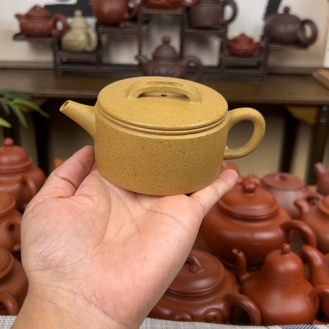 茶壶紫砂黄金段汉瓦150cc