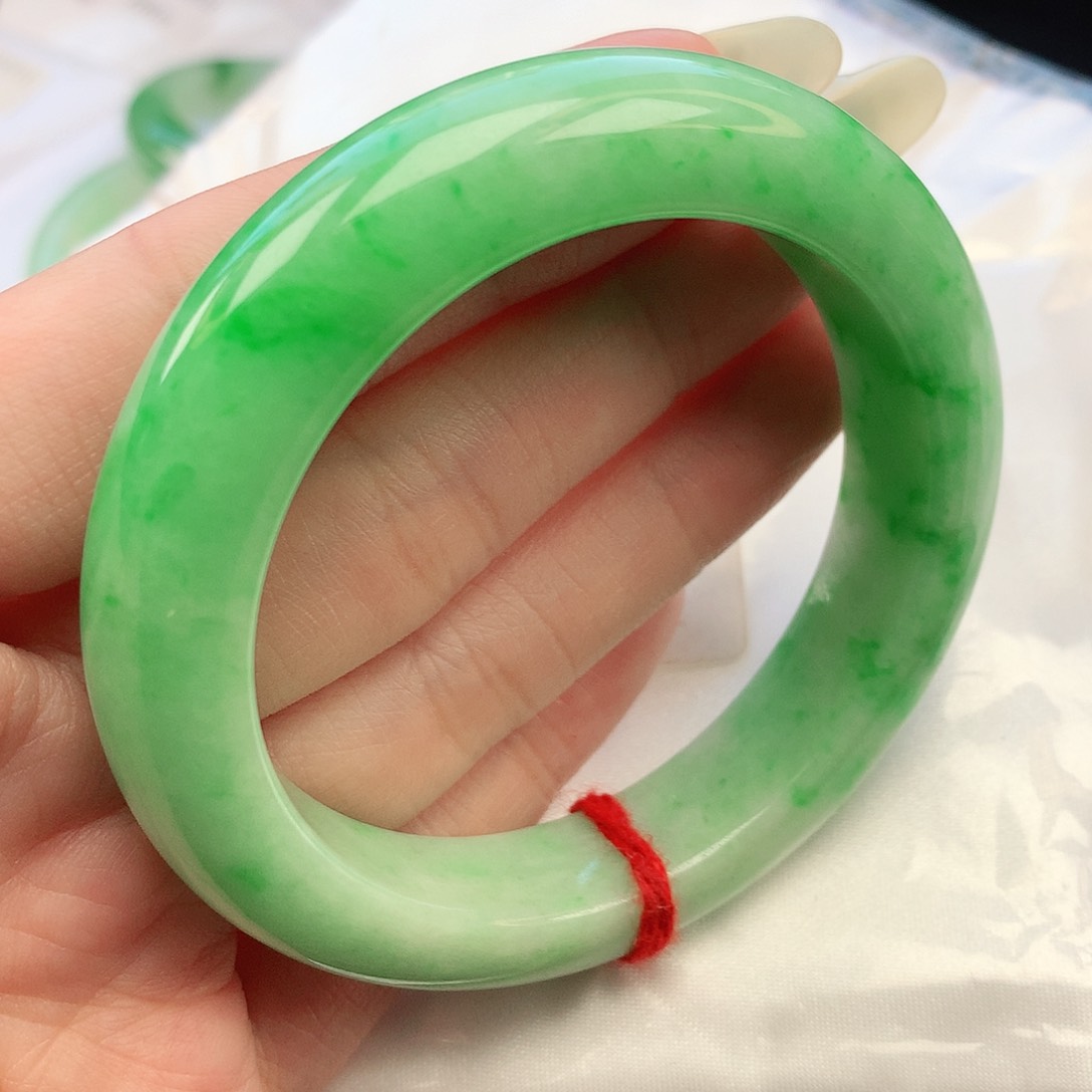 翡翠未镶嵌手镯花****丝55圈口881914