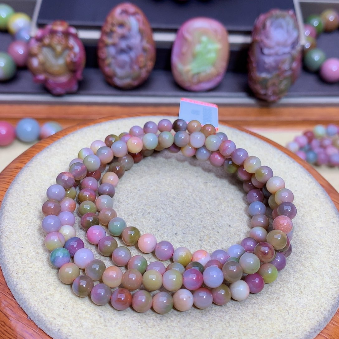 玛瑙手链未镶嵌盐源