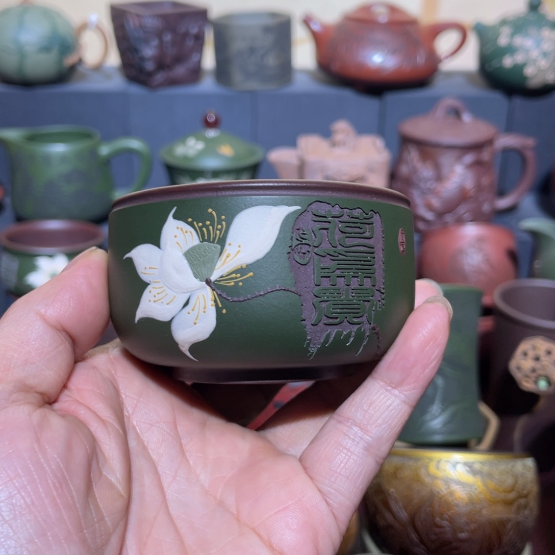 原矿紫砂手工主人杯