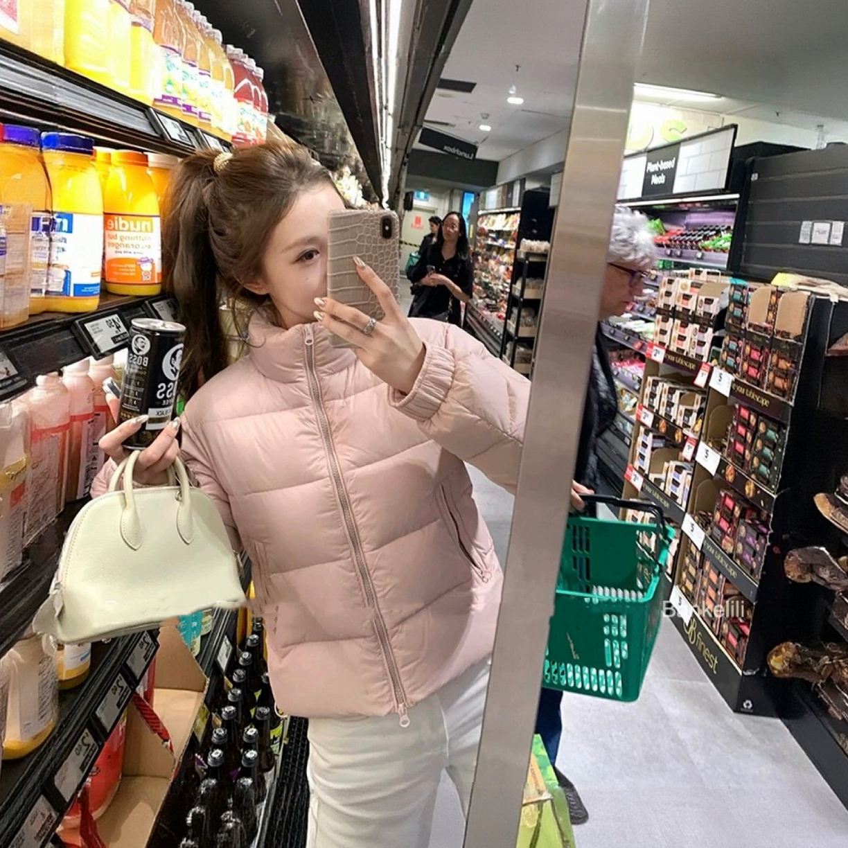 "轻绒欧包"高绒朵 三星安心90白鸭绒三防超蓬松轻盈保暖外套A009