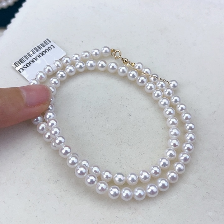 淡水珍珠颈饰18K金镶嵌5➕极光炫彩高品