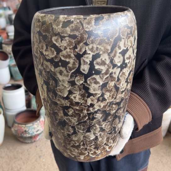 紫砂花盆高32口18———-