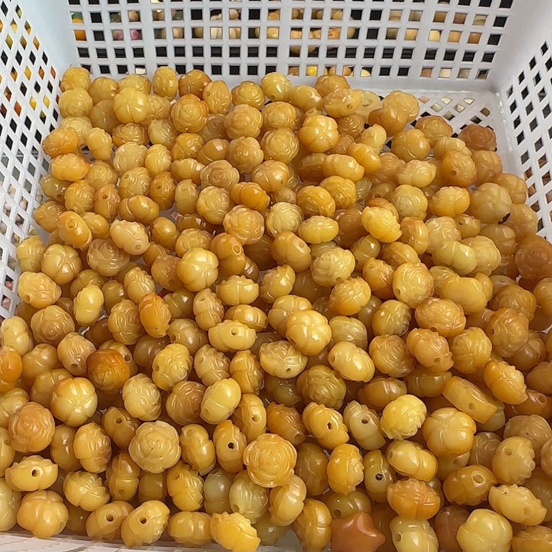 菩提根/象牙果吊坠卡13金黄山茶花100颗