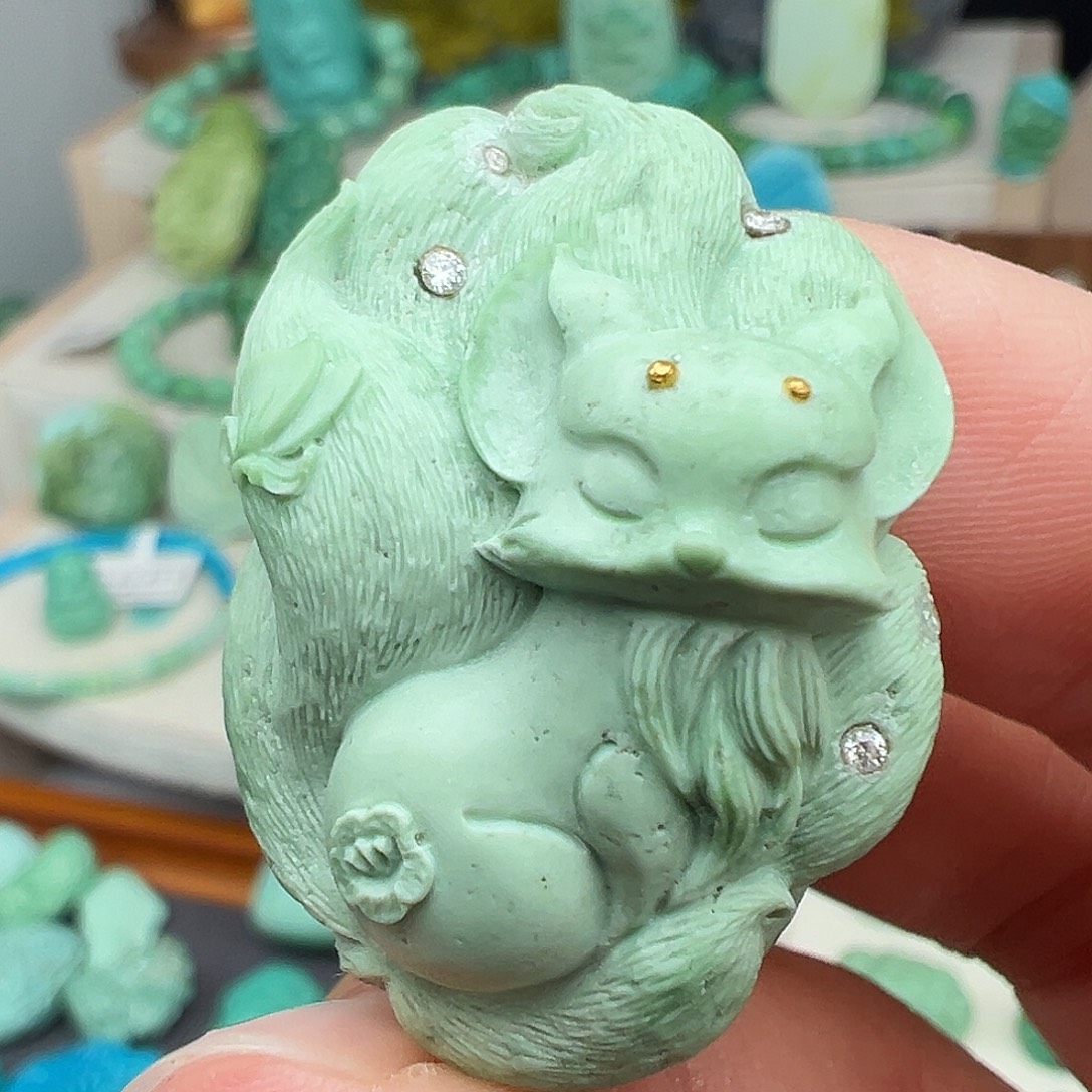 绿松石未镶嵌主播万珍