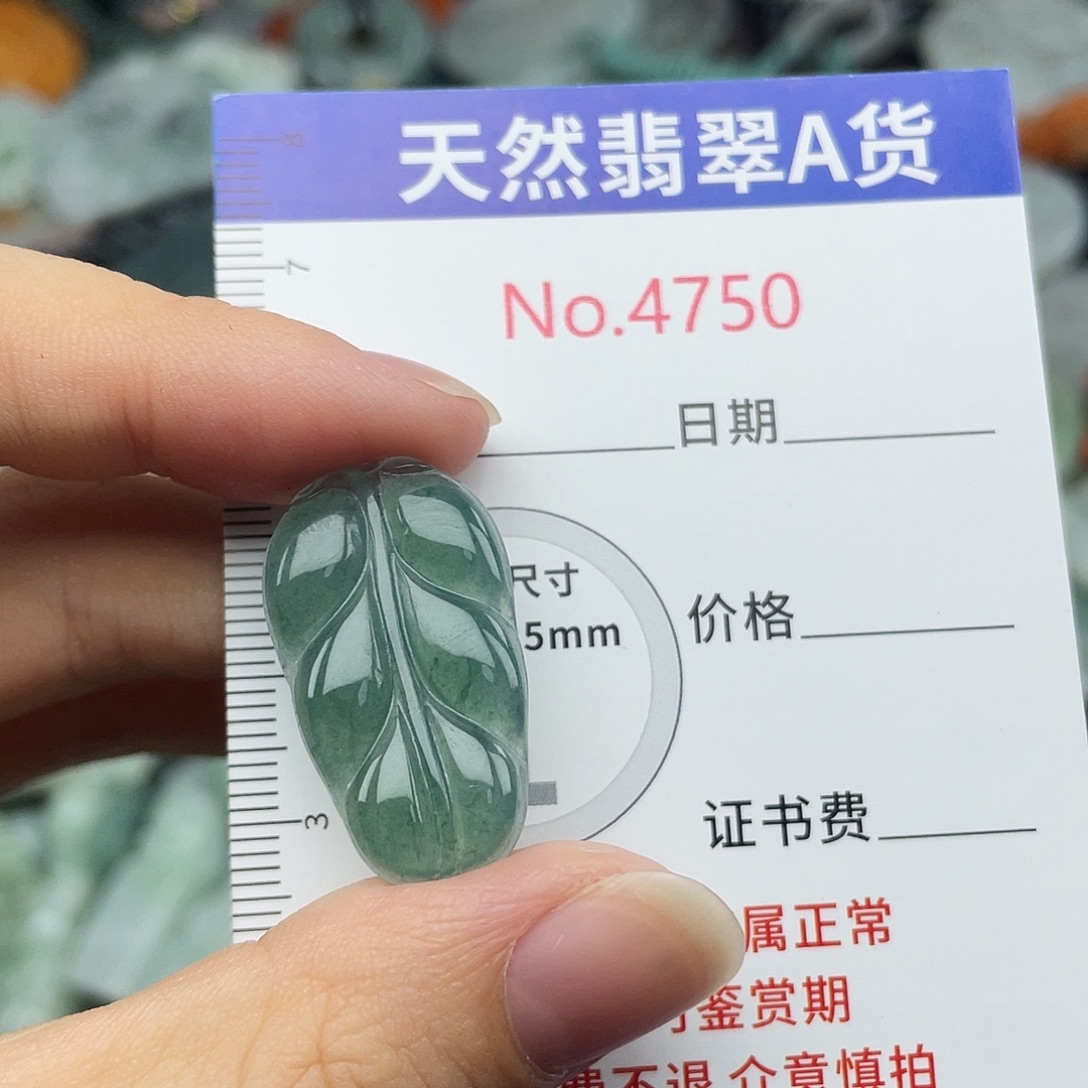 翡翠未镶嵌挂件4750