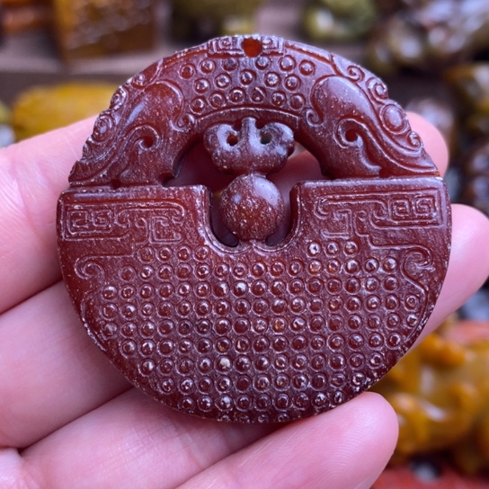 蛇纹石玉未镶嵌颈饰119