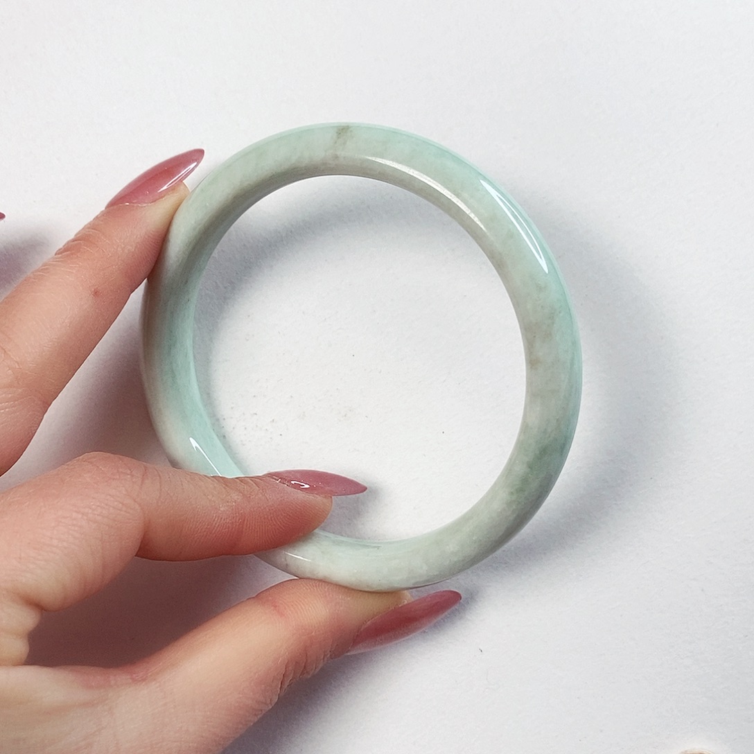 蓝田玉（蛇纹石化大理石玉）手镯未镶嵌