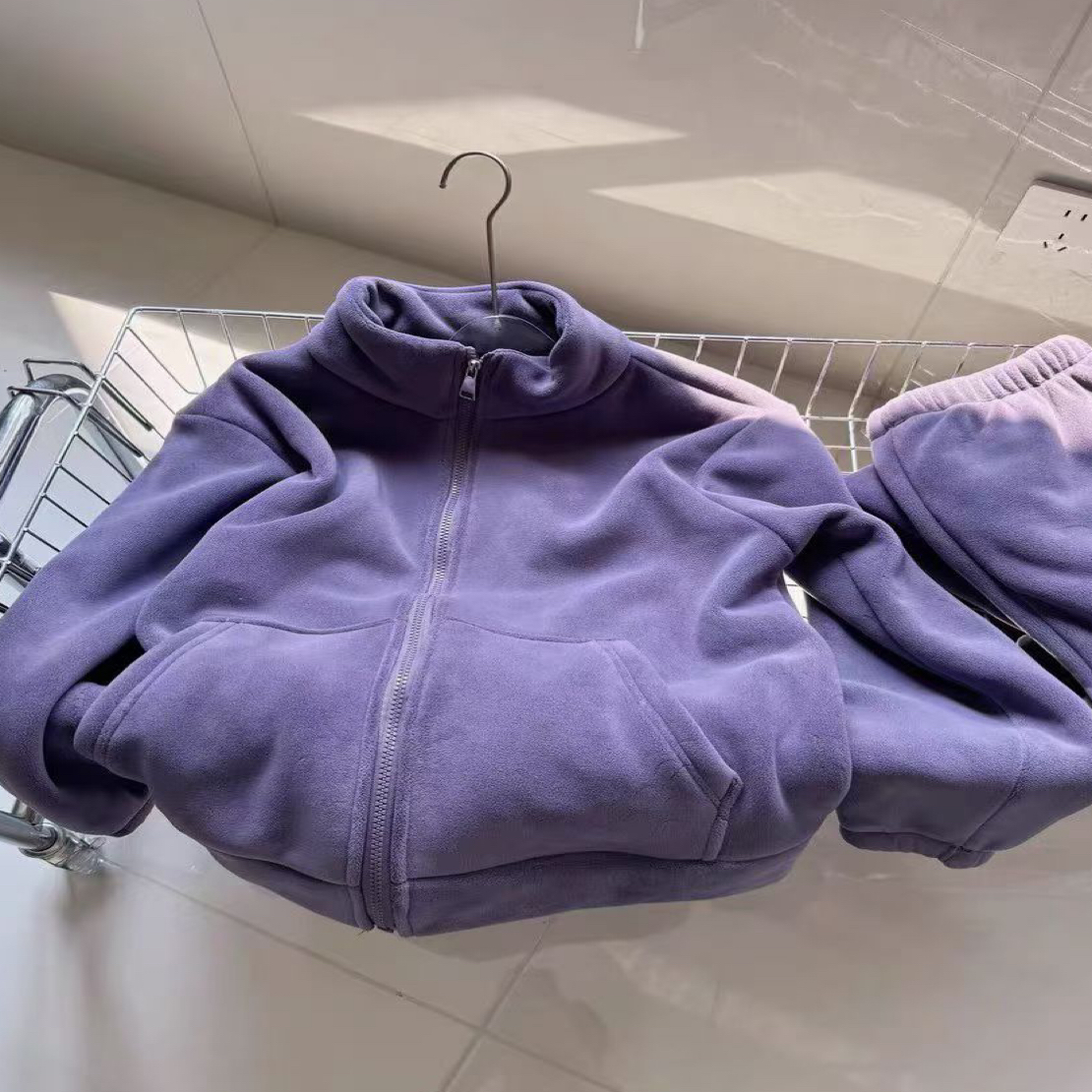 顾奈#情侣款海豚绒外出家居服套装