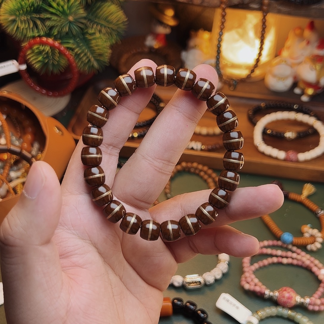 小***小手串菩提根/象牙果紫金鼠金腰带