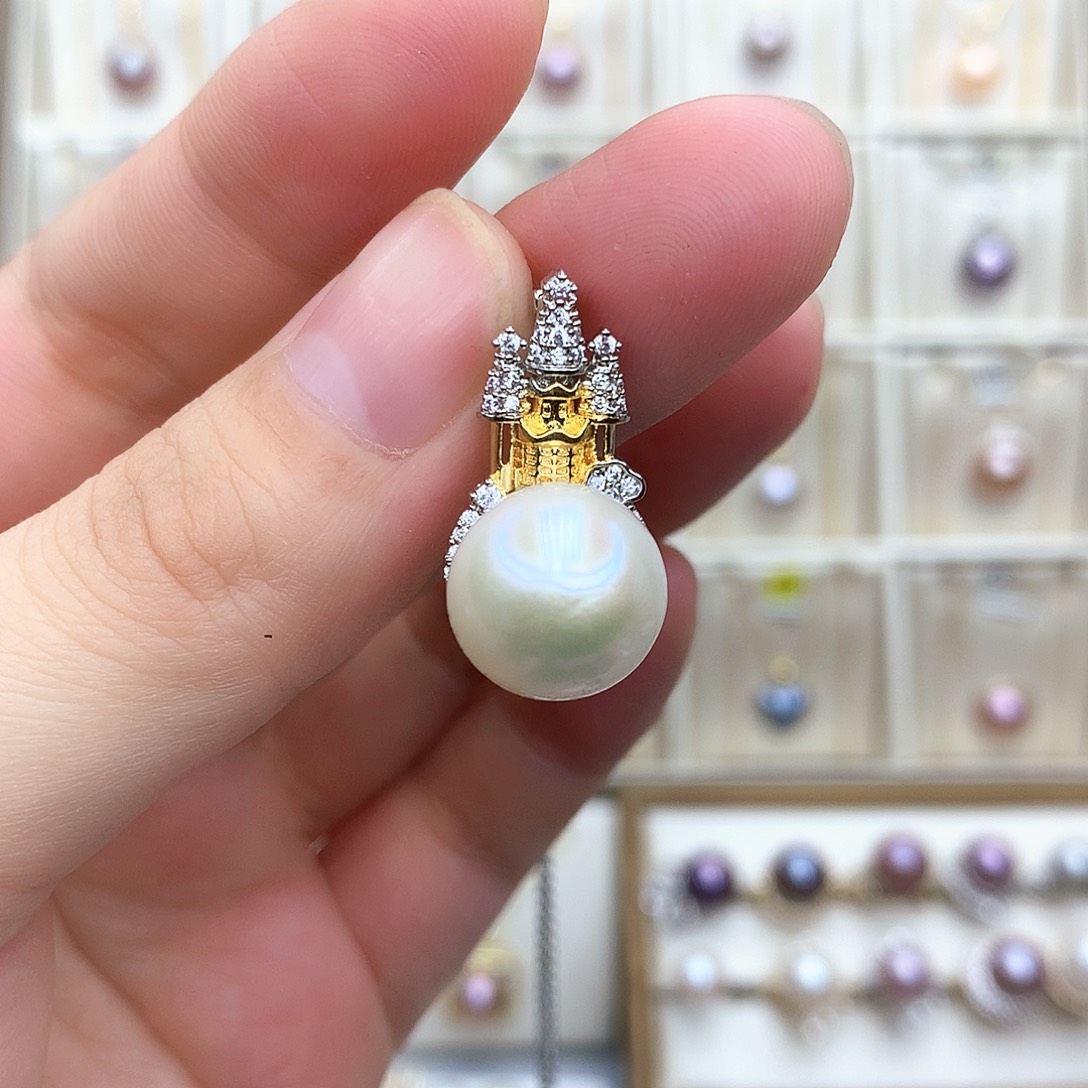 淡水珍珠颈饰合金