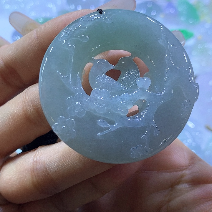 翡翠未镶嵌颈饰天然翡翠A货吊坠