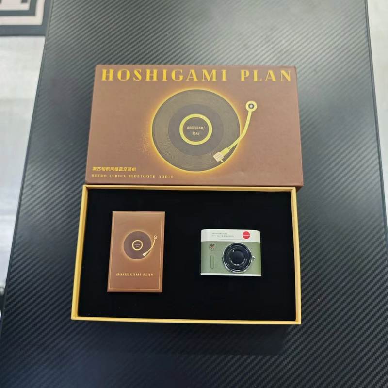 复古相机真无线蓝牙耳机通话降噪男女生半入耳式