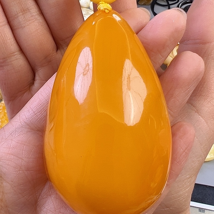 蜜蜡颈饰未镶嵌可*蜜蜡
