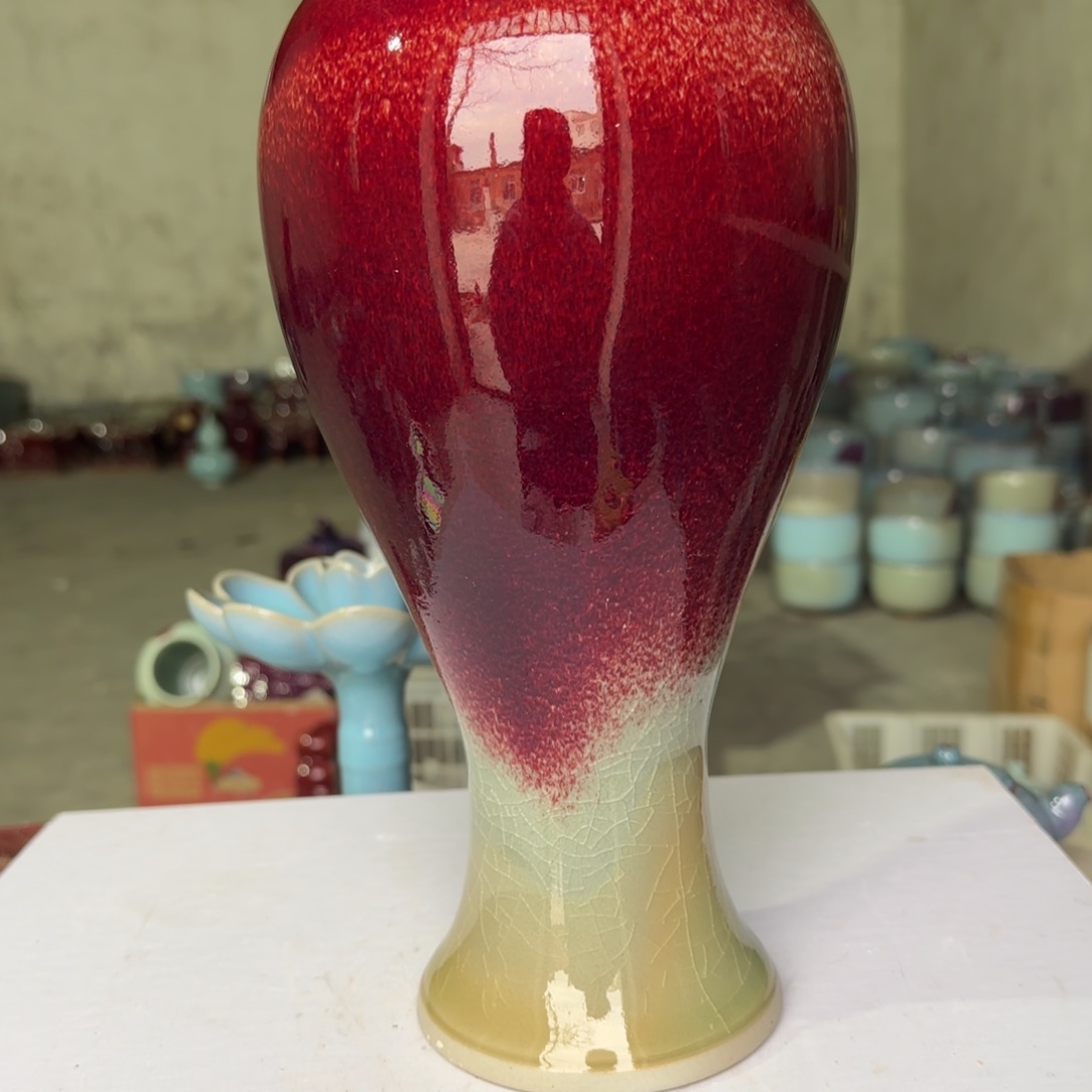 瓷摆件郑家钧窑摆件为