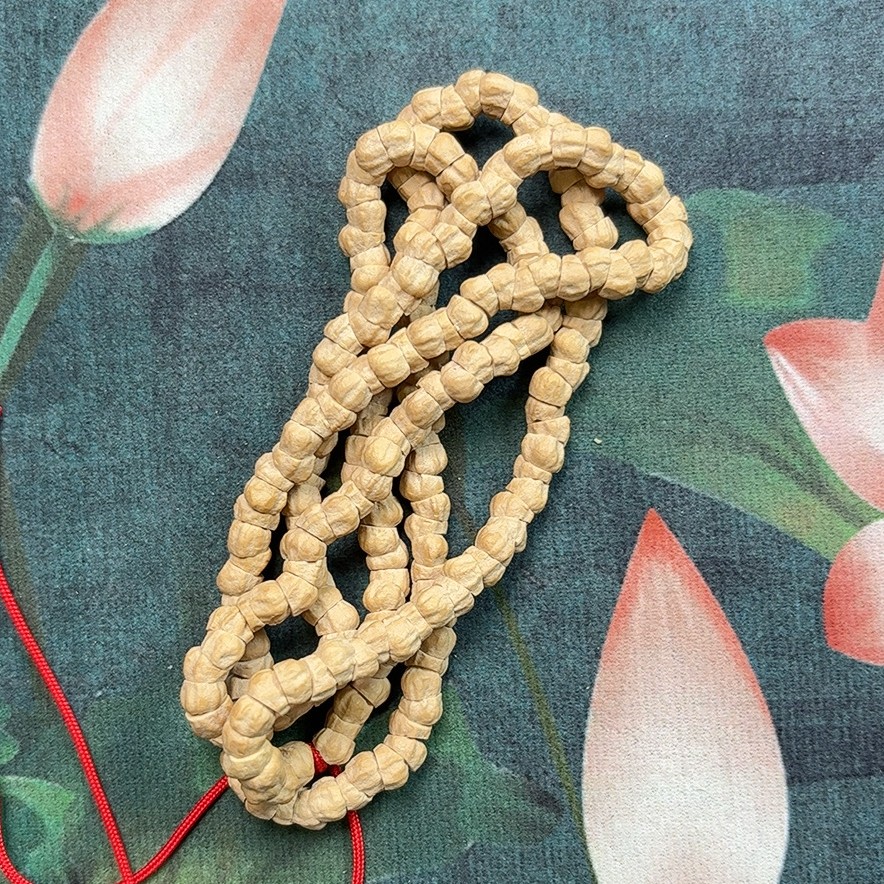 【九曲回肠】柏香籽奶油皮几何大肠108长串尺寸6-7mm高油密皮质细腻