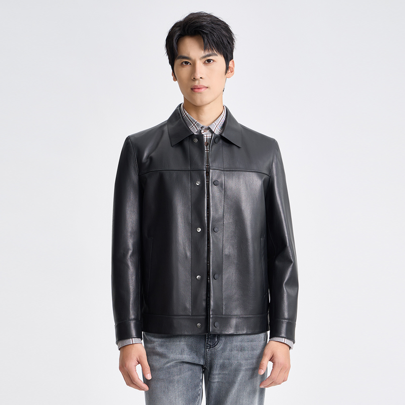 专柜秋冬/柒牌/单皮衣/727J70290