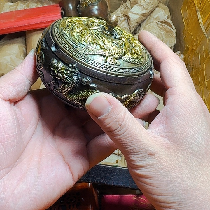 铜器摆件收收藏藏