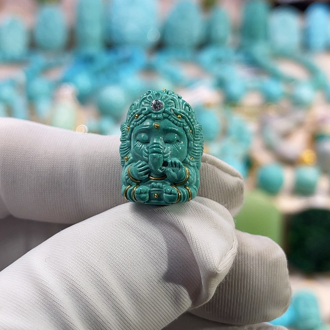 绿松石珠宝奇石未镶嵌