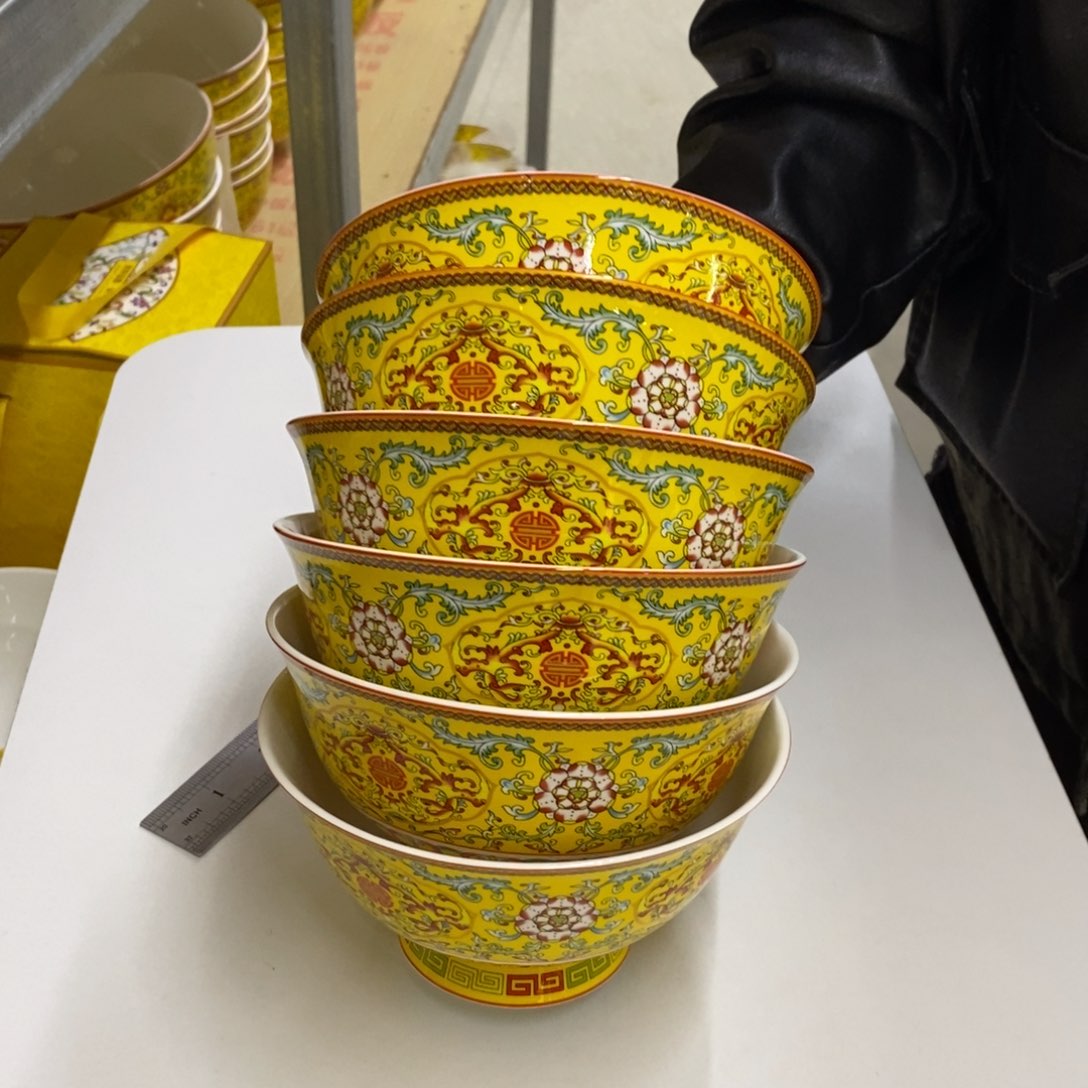 珐琅6个6英寸直径15.5厘米