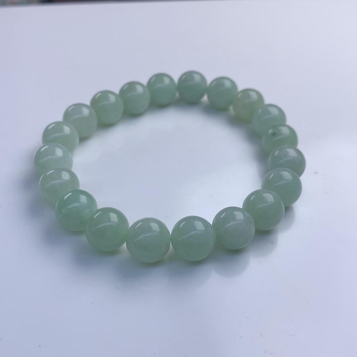 翡翠手串未镶嵌9.5mm！