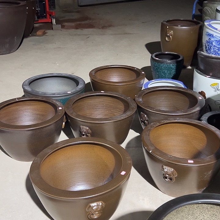 用***9陶摆件直径52高度32