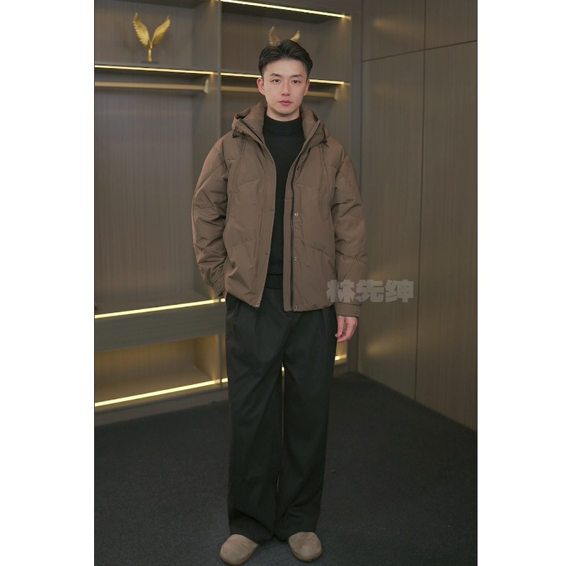 冬季连帽羽绒服休闲时尚百搭加厚保暖男士冬季鸭绒外套172