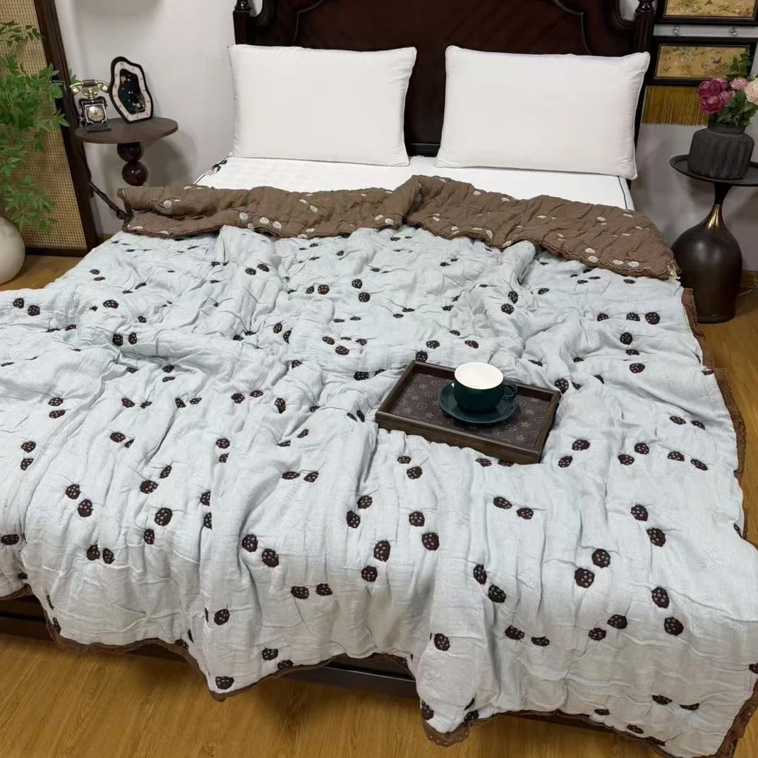 毛病大 处理品！十层纱泡芙被双人200*230～会起小毛球会缩水V031