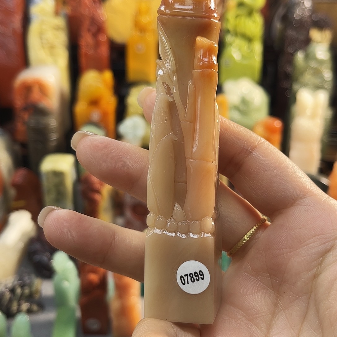 寿山石印石青*墨7899包