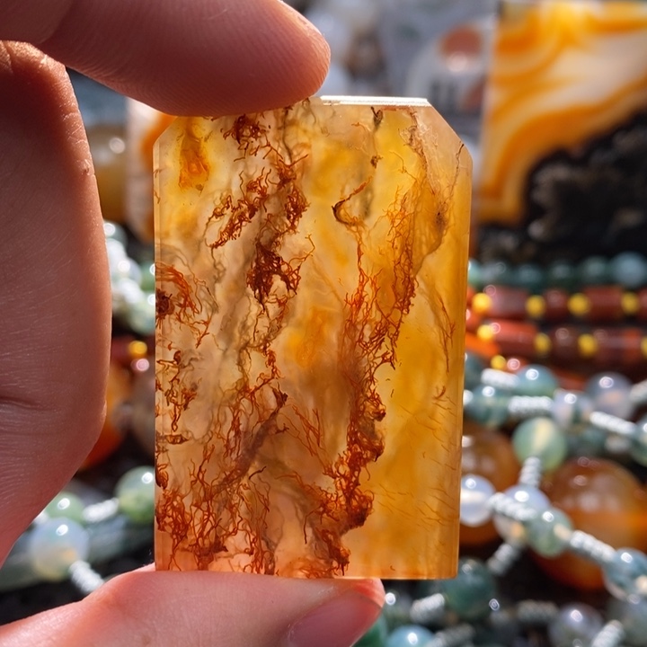 【闪购商品】玛瑙/玉髓颈饰未镶嵌韩****）