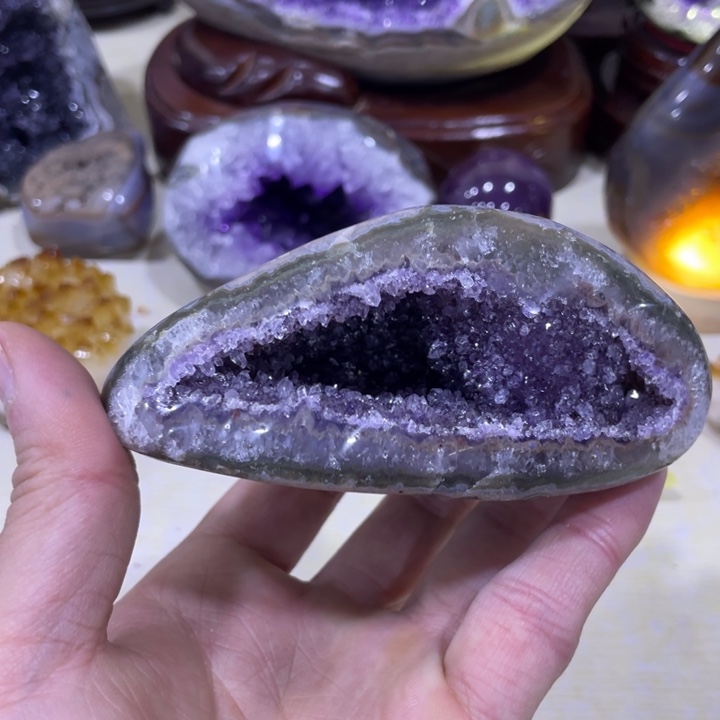 紫晶钱袋子未镶嵌