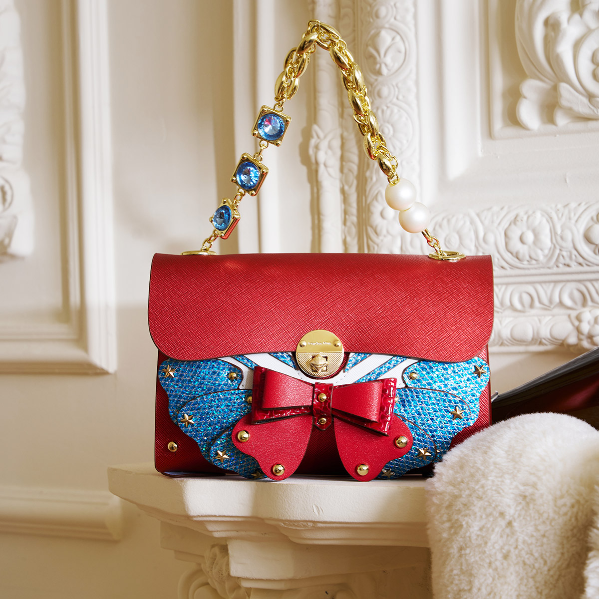 H17系列801-850流苏猫头鹰面具包女真皮双面换脸包原创