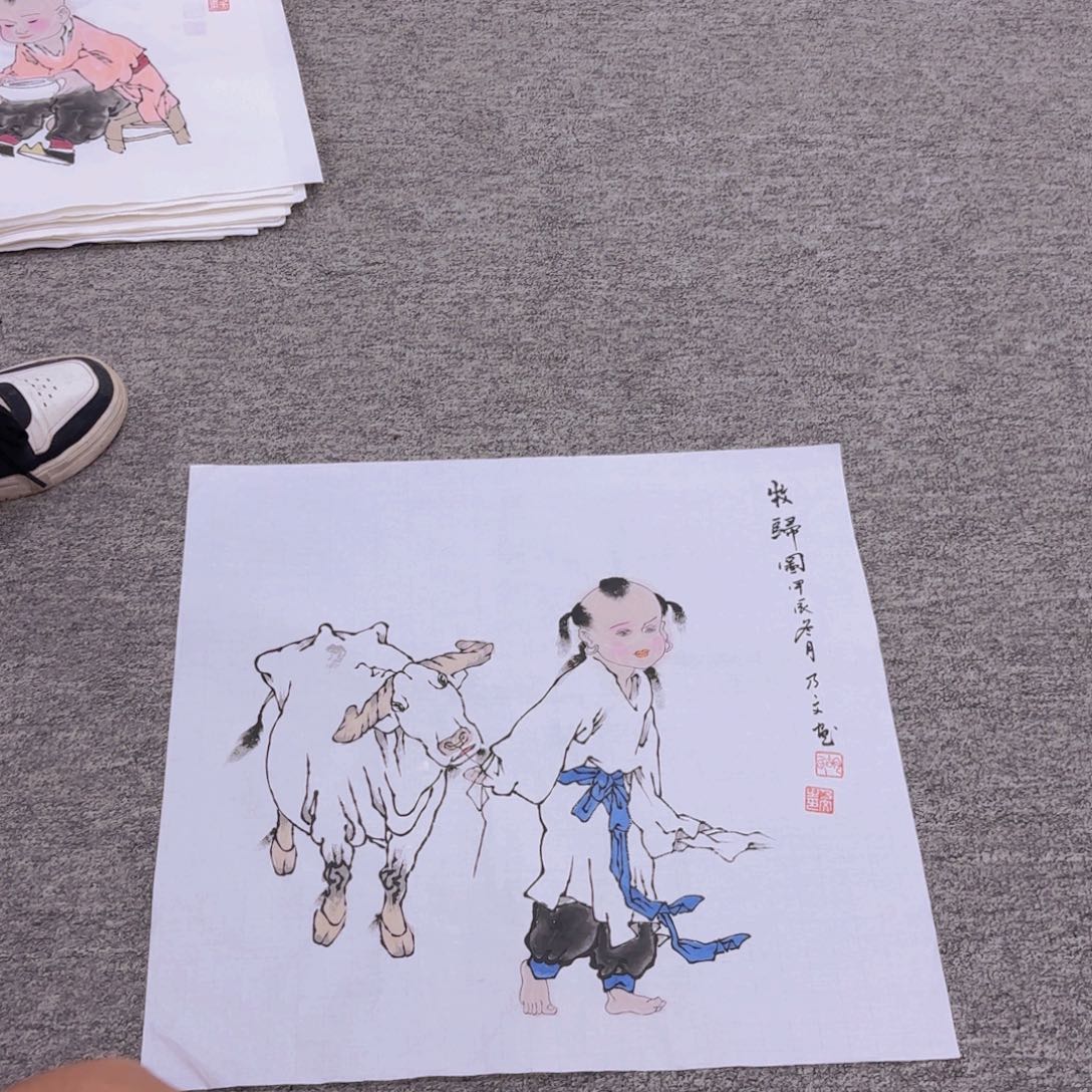 国画国画作品多次