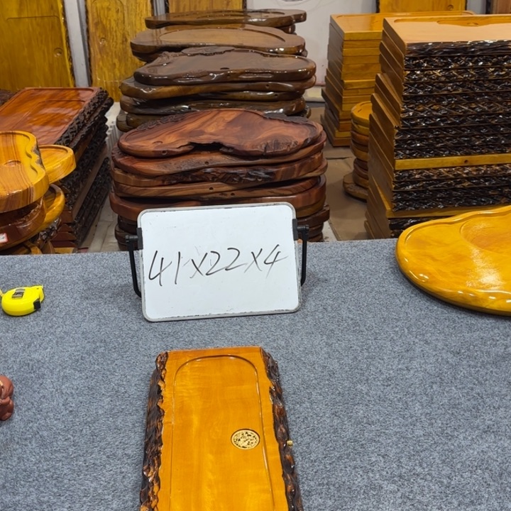 谦***者整板无拼接实木茶盘