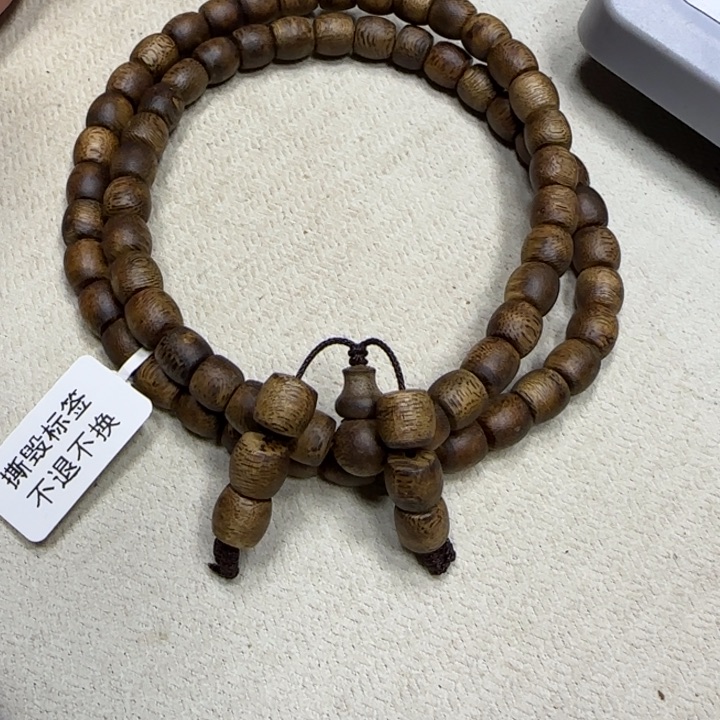 沉香木手串奇楠沉香鼓珠长串17