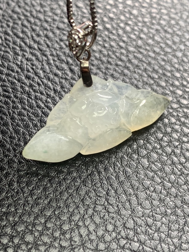 天然翡翠A货吊坠翡翠有棉正常没运费险