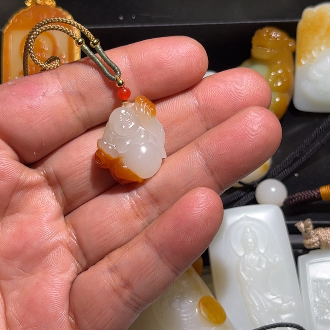 和田玉挂件未镶嵌柒*、