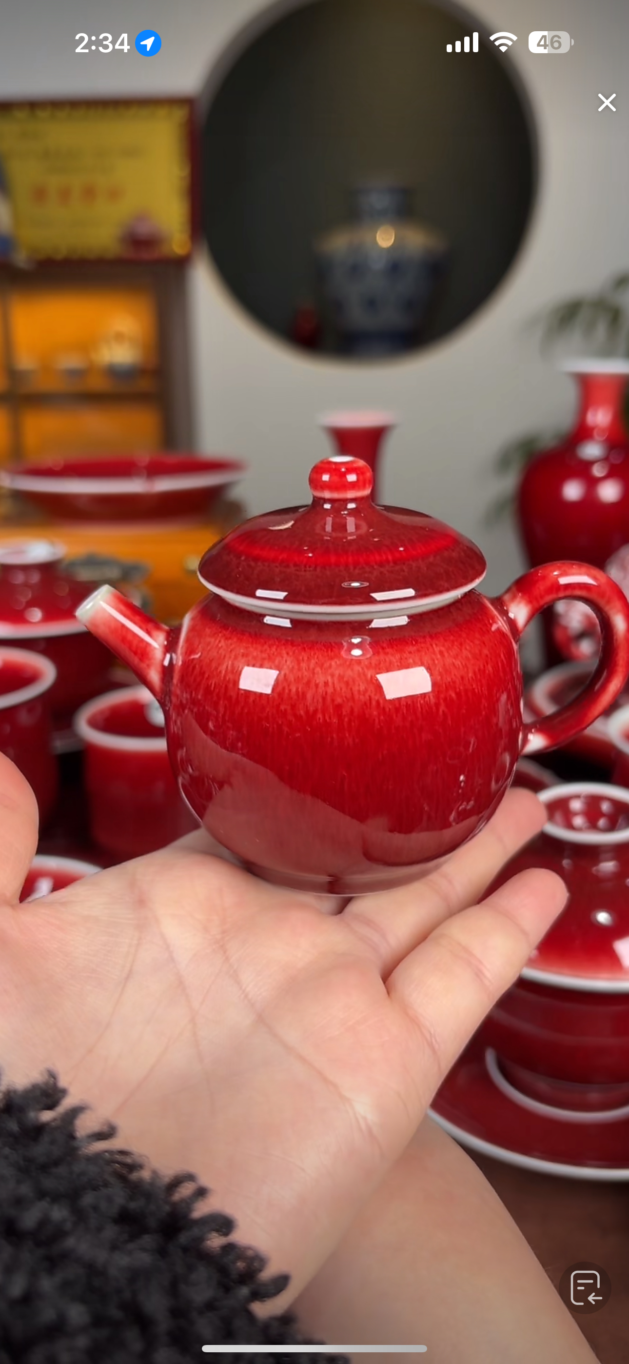 景德镇原矿郎红杯 壶