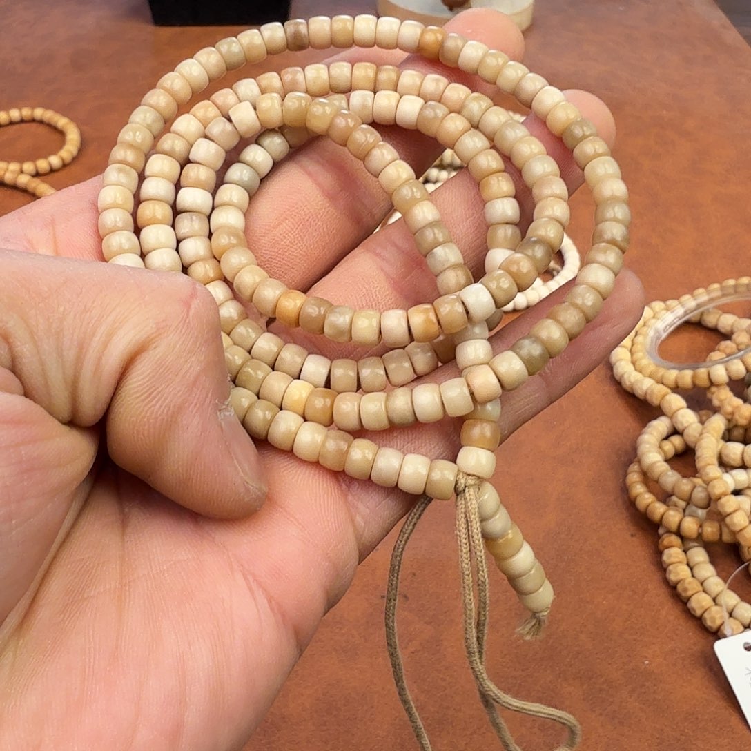 手串菩提根/象牙果龙脊菩提飘花多宝药片长串