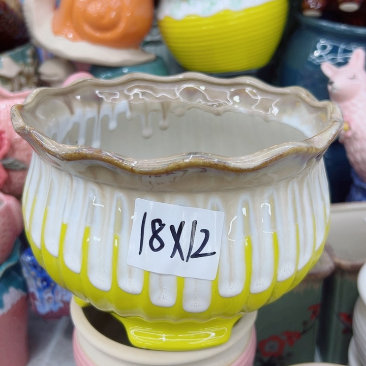 有孔，满10元发货多肉陶瓷花盆