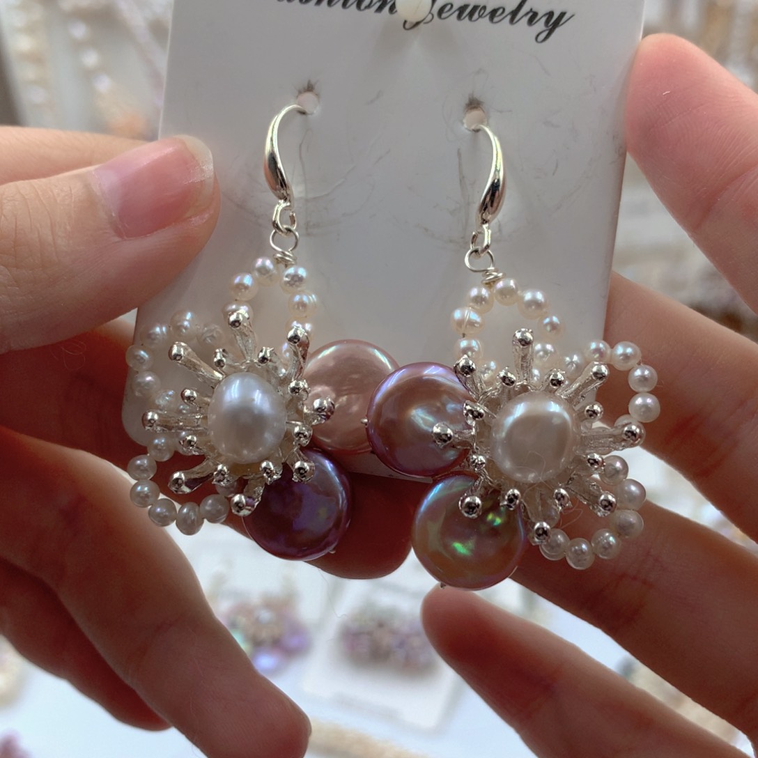 颈饰合金淡水珍珠