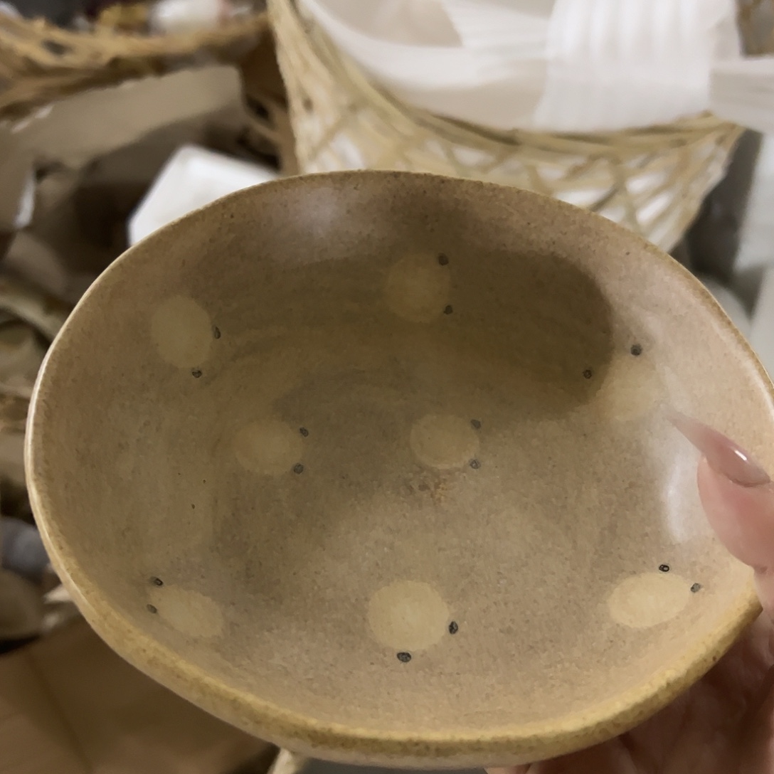 搪瓷微瑕小熊深盘一个