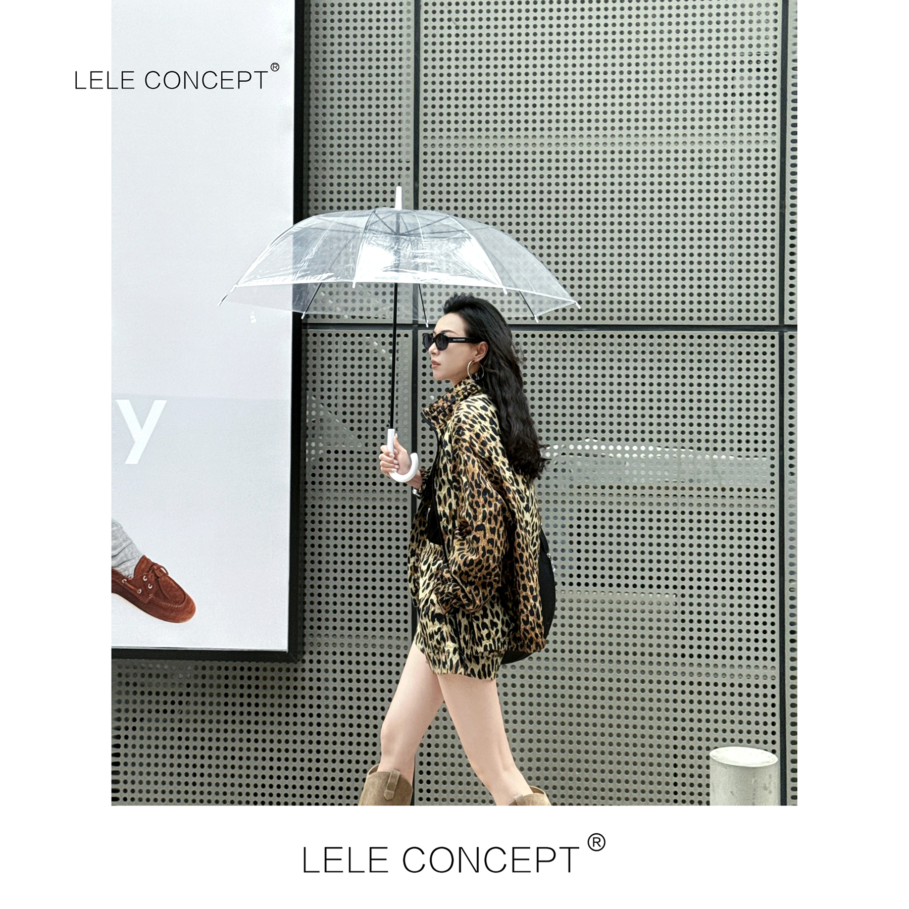 LELE CONCEPT丨【如一】都市洋气小众设计款豹纹套装T0134