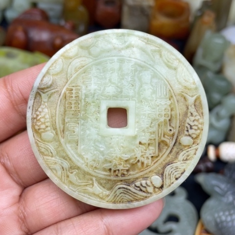 蛇纹石玉未镶嵌颈饰32