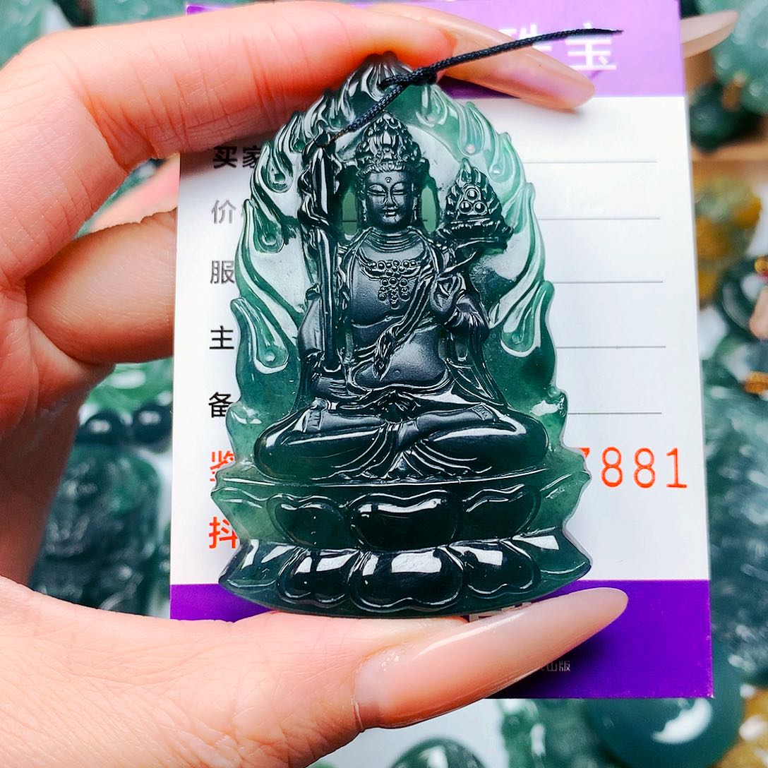 【闪购商品】翡翠颈饰未镶嵌守*纯天然A货翡翠