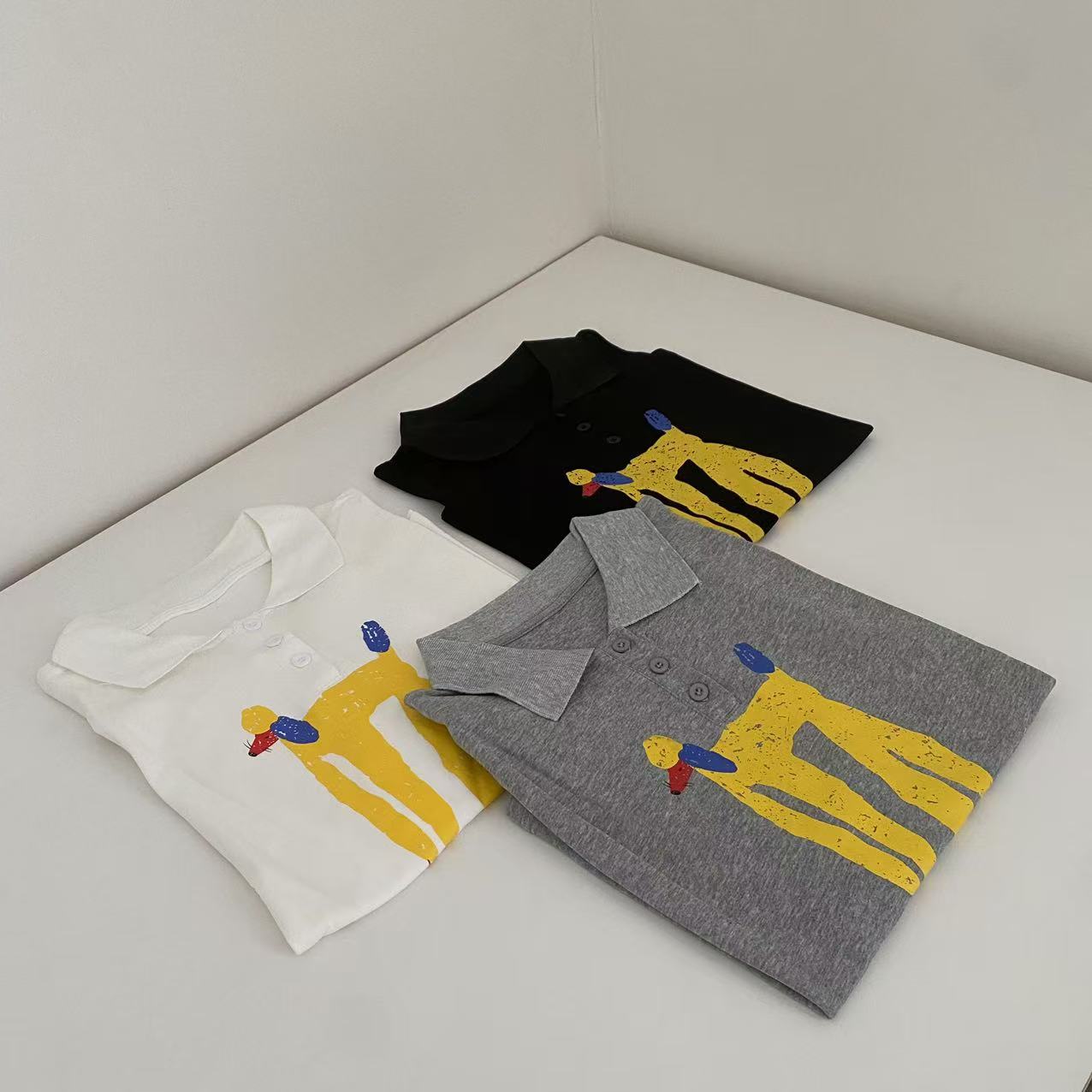 翻领长腿狗上衣短袖 NO.退NO.换