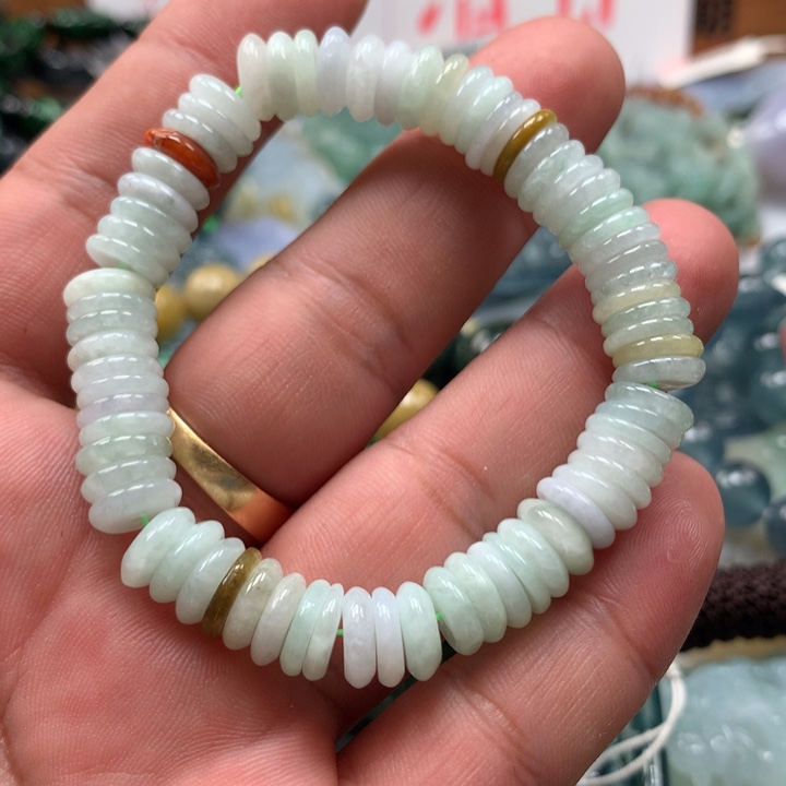 翡翠颈饰未镶嵌保真天然a货翡翠